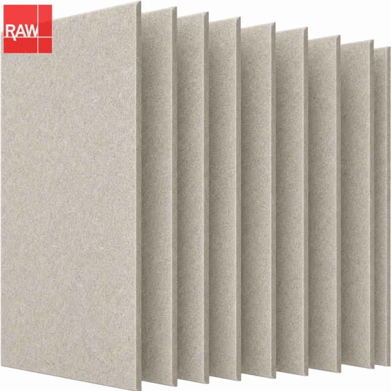 1.22x2.42m (4x8ft) RAW-006 Walnut Standard PET Acoustic Raw Sheet for CNC Routing - Non-Adhesive