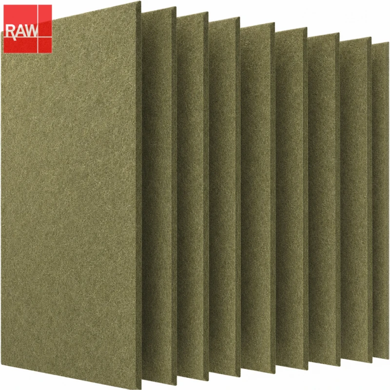 1.22x2.42m (4x8ft) RAW-011 Bronze Standard PET Acoustic Raw Sheet for CNC Routing - Non-Adhesive