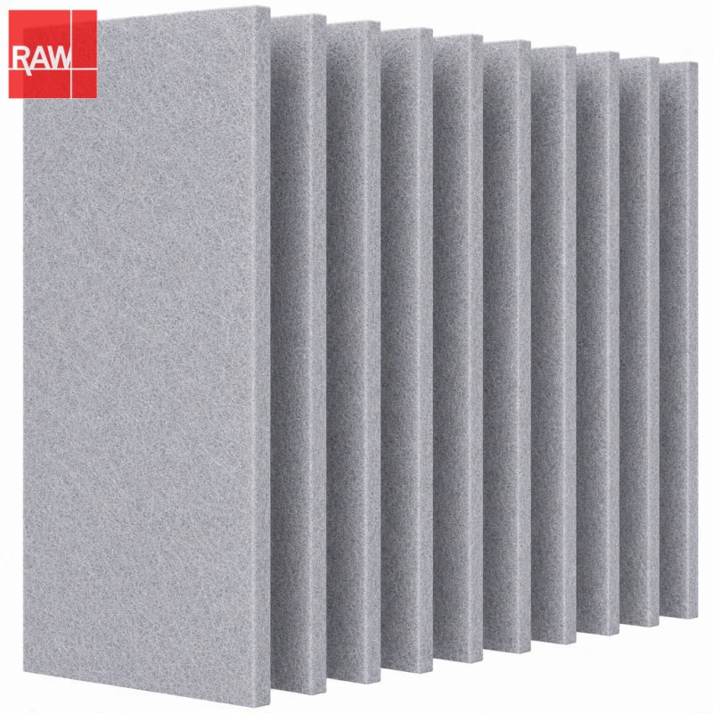 1.22x2.42m (4x8ft) RAW-029 Smoky Gray Standard PET Acoustic Raw Sheet for CNC Routing - Non-Adhesive