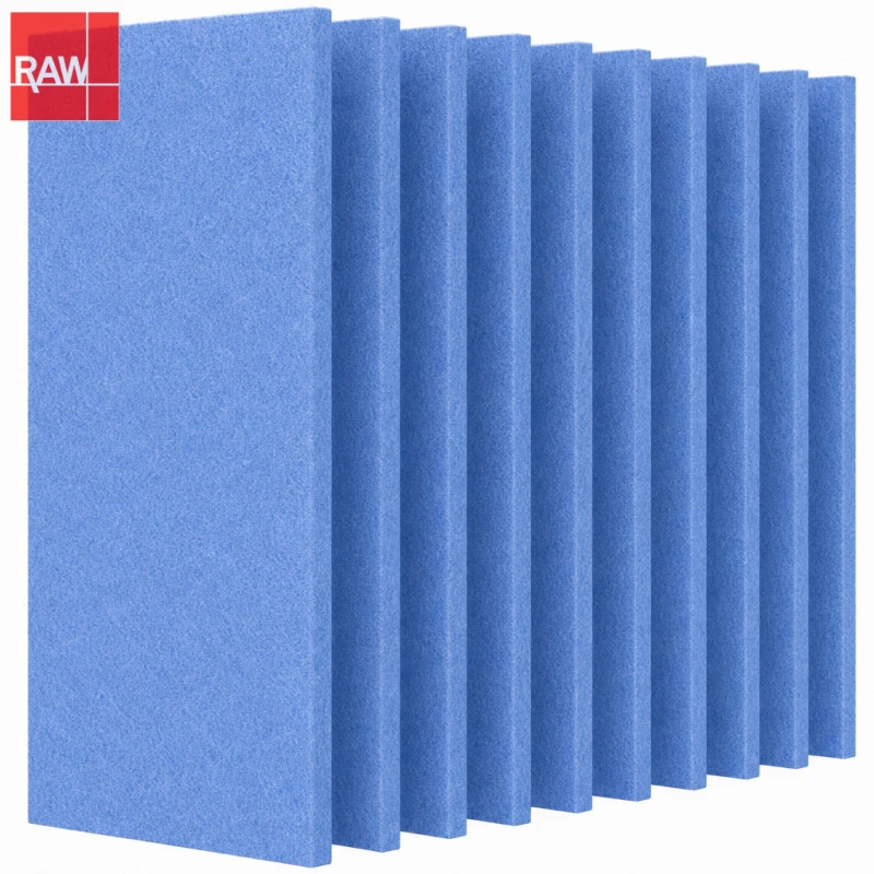 1.22x2.42m (4x8ft) RAW-034 Sky Blue Standard PET Acoustic Raw Sheet for CNC Routing - Non-Adhesive