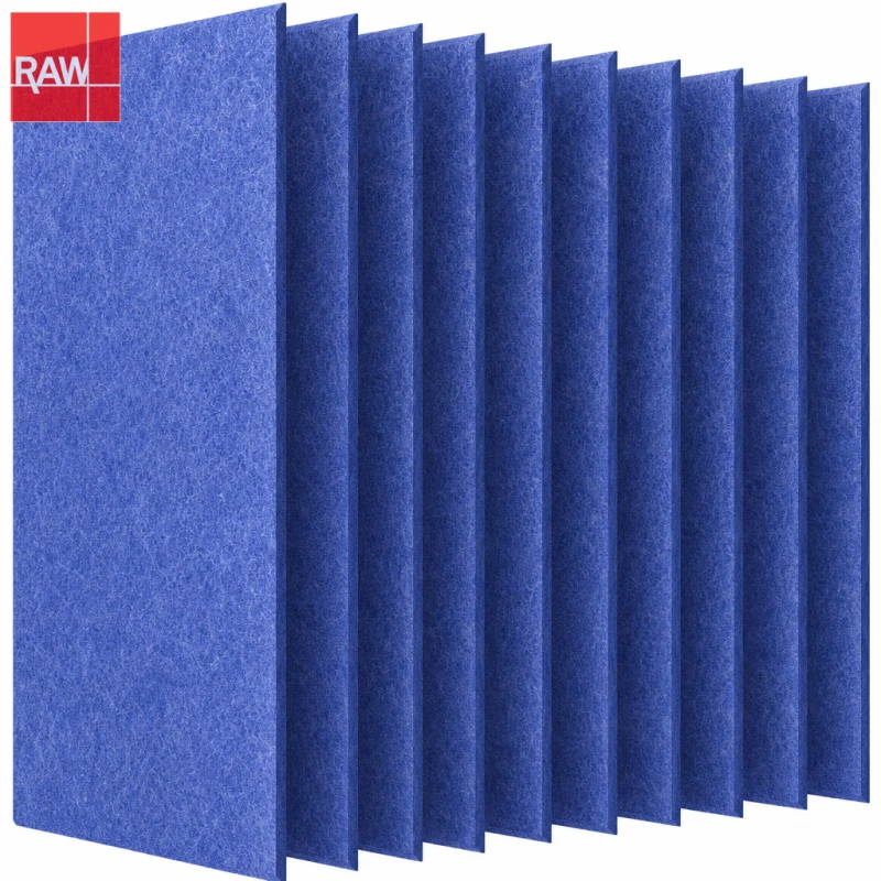 1.22x2.42m (4x8ft) RAW-035 Blue Bird Standard PET Acoustic Raw Sheet for CNC Routing - Non-Adhesive
