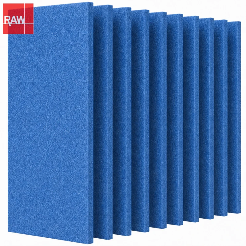 1.22x2.42m (4x8ft) RAW-036 BMW Blue Standard PET Acoustic Raw Sheet for CNC Routing - Non-Adhesive