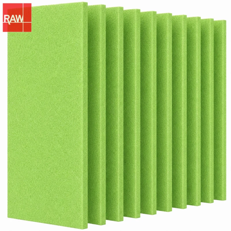 1.22x2.42m (4x8ft) RAW-045 Emerald Green Standard PET Acoustic Raw Sheet for CNC Routing - Non-Adhesive