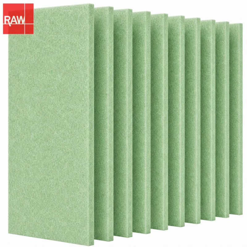 1.22x2.42m (4x8ft) RAW-047 Autumn Green Standard PET Acoustic Raw Sheet for CNC Routing - Non-Adhesive