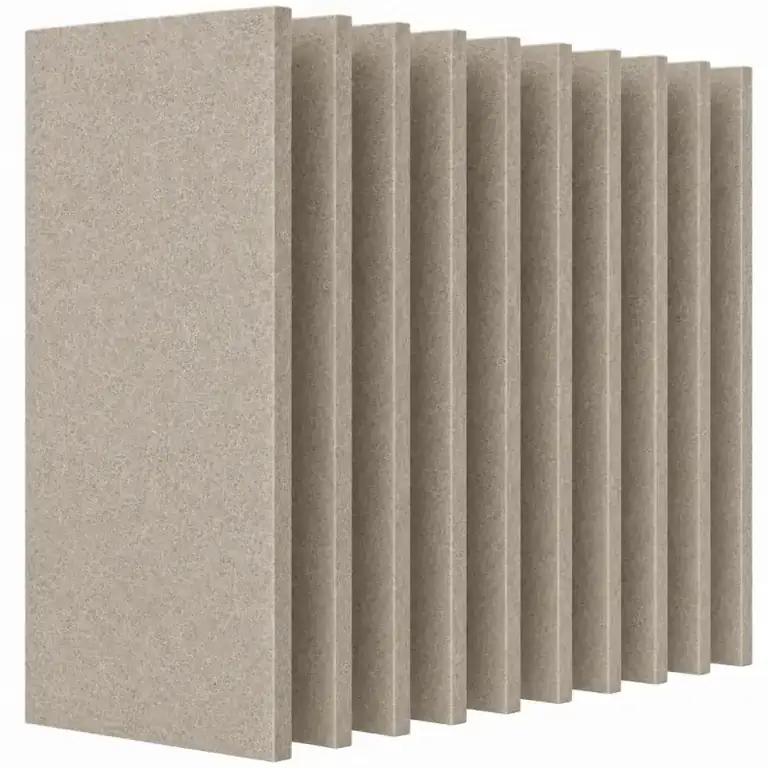 1.22x2.42m (4x8ft) RAW-018 Dark Camel Standard PET Acoustic Raw Sheet for CNC Routing - Non-Adhesive